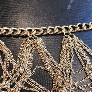 Bauble Bar | Gold Chain Bib | “Courtney”